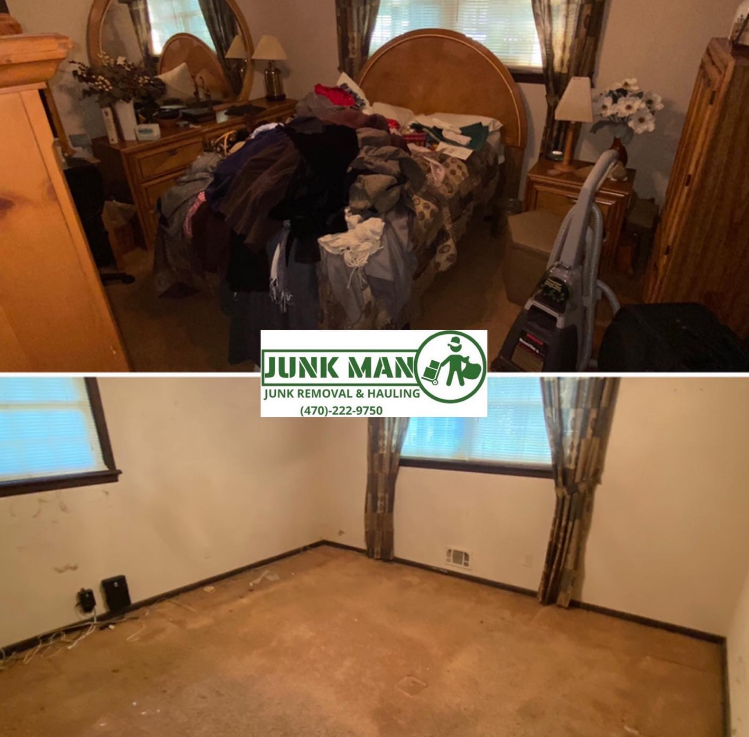 Junk Man Junk Removal and Hauling removing household junk for a client. The best junk removal services in the Metro Atlanta area